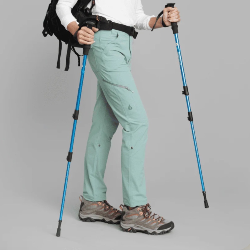 Gnara Women's Go There 4-Way Stretch GoFly Hiking Climbing Pants Blue Size 8